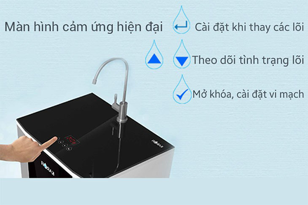  Nút chức năng ở mỗi máy lọc nước sẽ hiển thị khác nhau nhưng đều có nhiệm vụ cơ bản