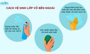 Cách vệ sinh lớp vỏ bên ngoài tủ máy lọc nước