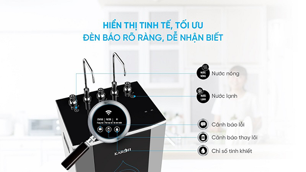 Hiện thị tinh tế tối ưu,đèn báo rõ ràng dễ nhận biết 