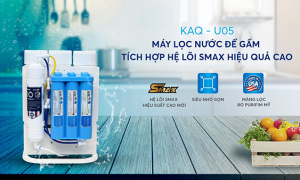 Là dòng máy lọc nước để gầm nhưng Karofi KAQ-U05 tích hợp hệ lõi Smax hiệu suất cao