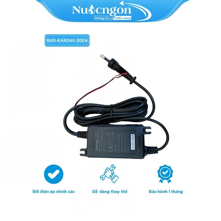 Nguồn Điện Tử Radian Karofi 24V 1.5A Radian (Không giấc) - Linh kiện lọc nước -1