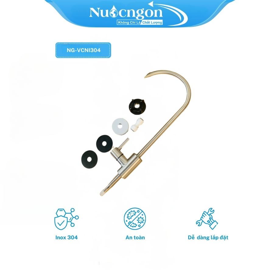 Vòi cổ ngỗng inox 304 (2) - linh kiện lọc nước