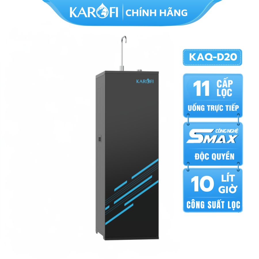 Máy lọc nước Ro Karofi KAQ-D20 gấp đôi hydrogen 11 cấp lọc