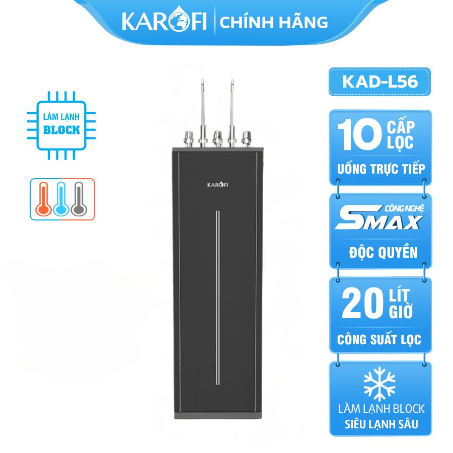 Máy lọc nước Karofi nóng lạnh KAD-L56 giá tốt 2024
