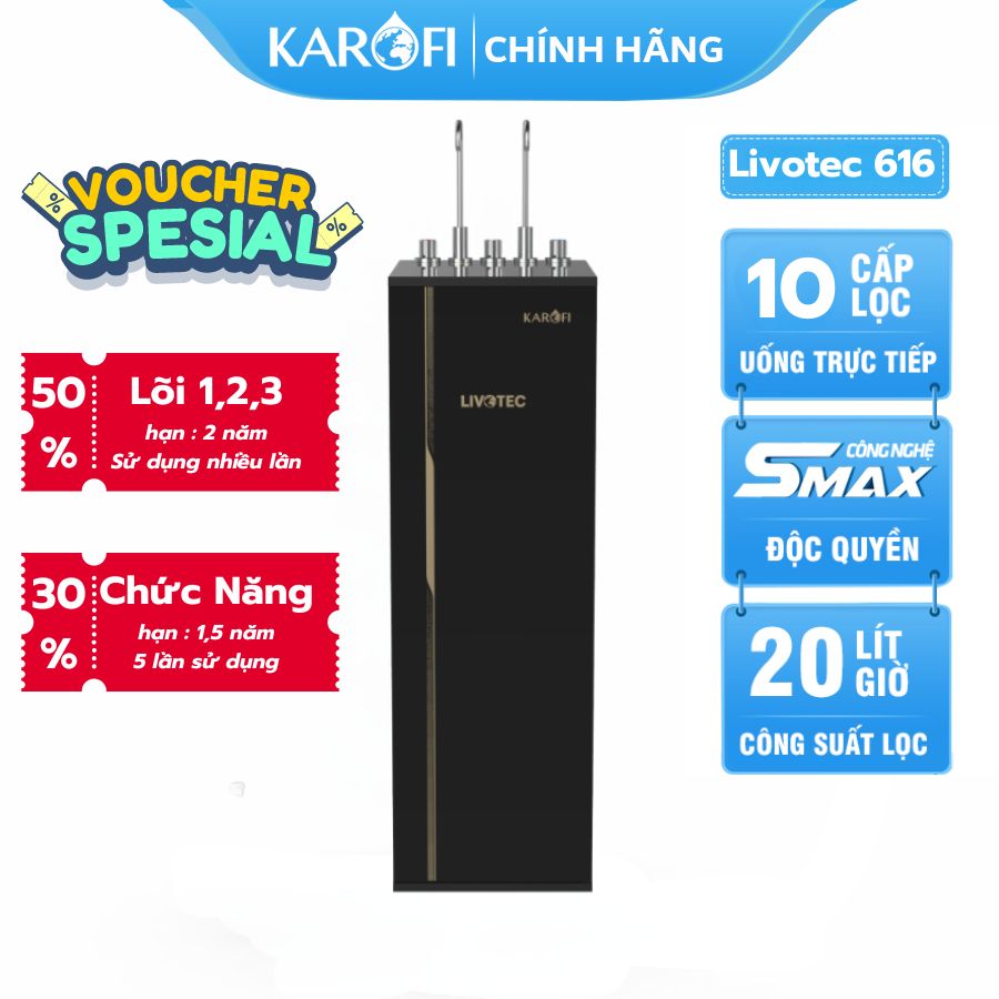 May loc nuoc nong lanh karofi livotec 616 1