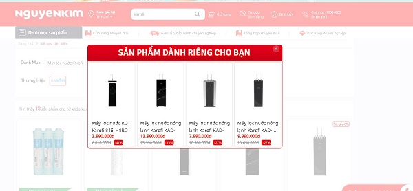 Sàn thương mại điện tử Nguyễn Kim mua sắm dễ dàng