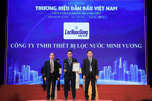 Công ty Thiết bị lọc nước Minh Vương thuộc top thương hiệu dẫn đầu Việt Nam 2023