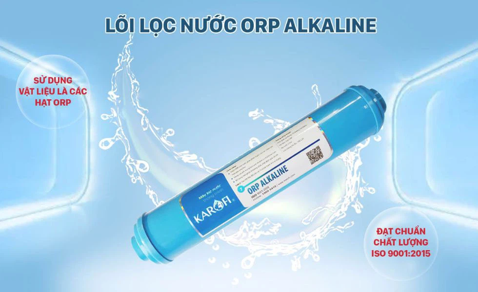 Lõi lọc ORP Alkaline là lõi lọc mới, có khả năng tạo ra nguồn nước giàu khoáng chất tốt cho sức khỏe con người
