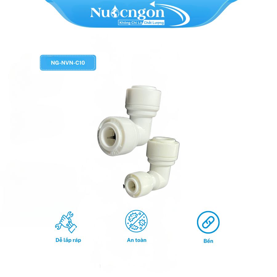Nối vuông nhanh (Co) 10- Linh Kiện Máy Lọc Nước Nối (3)