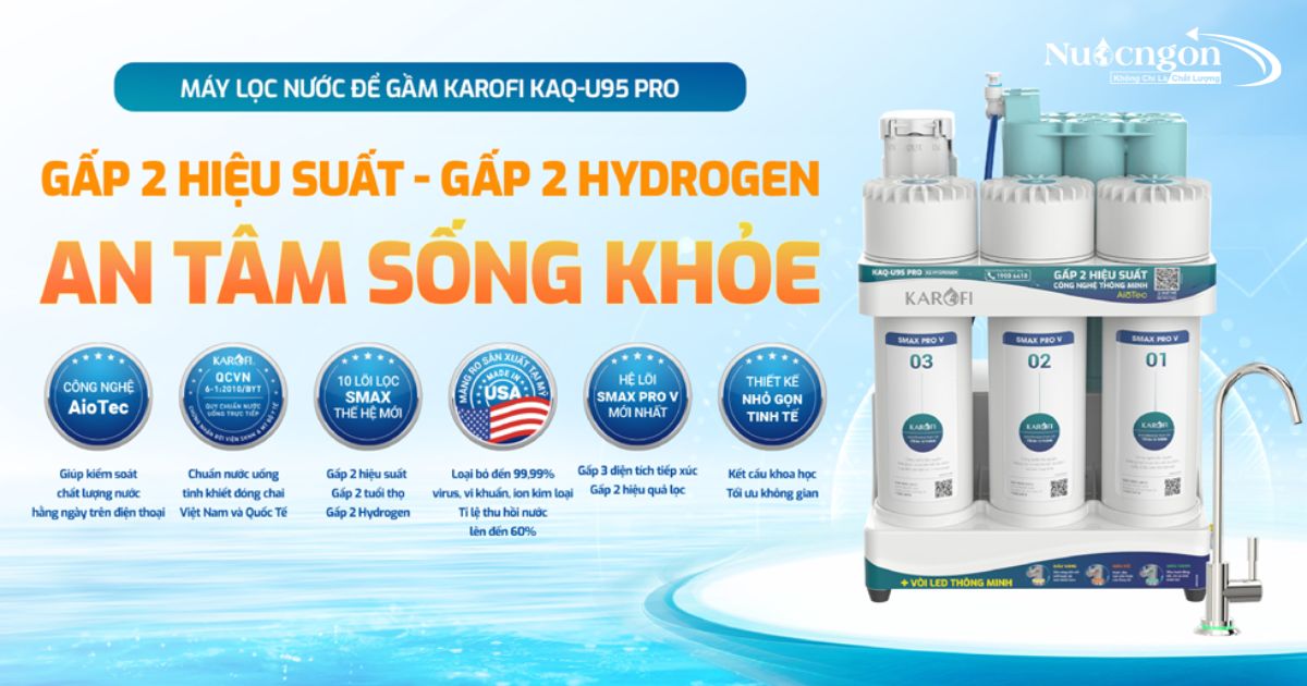 Máy lọc nước Karofi KAQ-U95 Pro