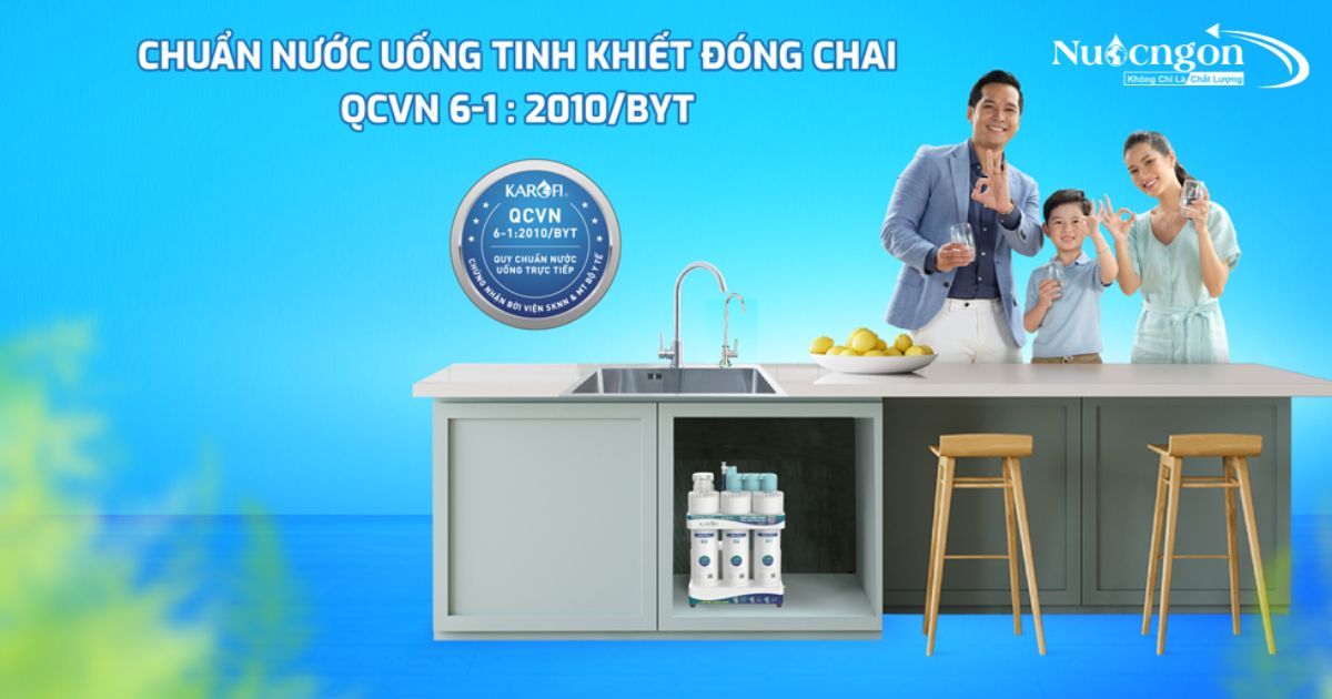 Karofi KAD-D66S Pro đạt chuẩn nước uống trực tiếp