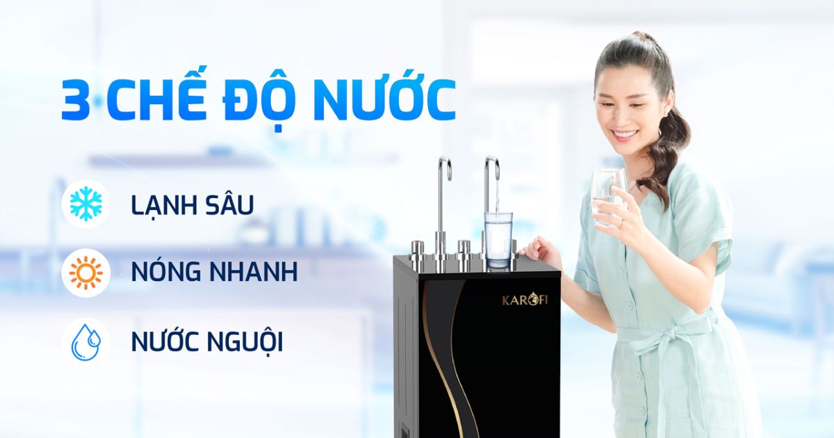 3 Chế độ nóng lạnh tiện lợi