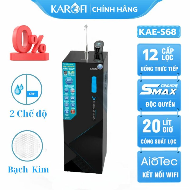 May loc nuoc Hydro ion Kiem KAE S68 tra gop khuyen