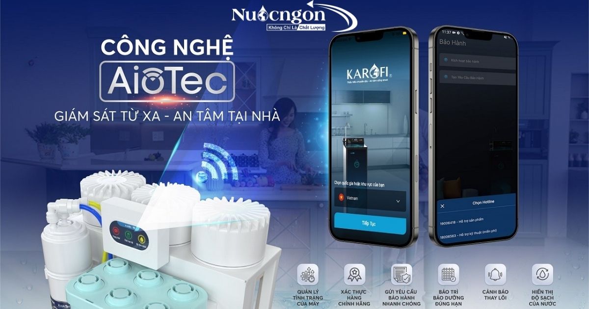 Máy lọc nước Karofi KAQ-U95 phù hợp với gia đình