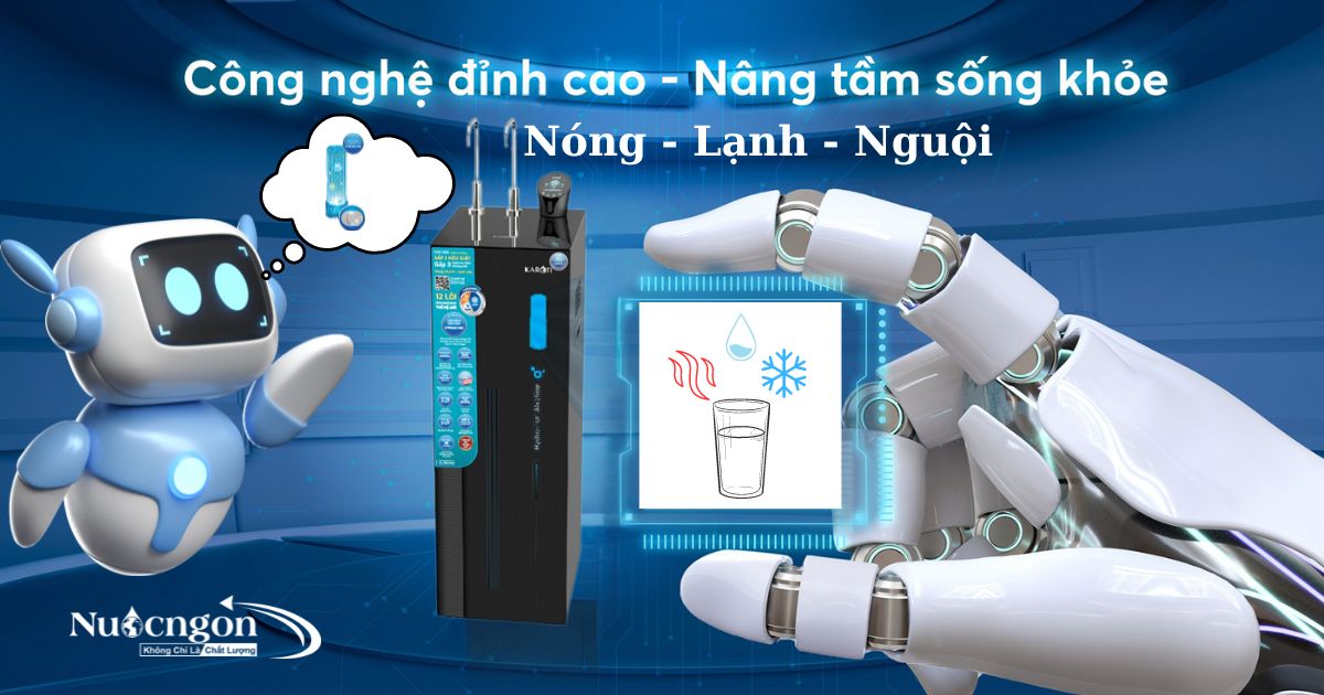 Máy lọc nước nóng lạnh Hydro-ion kiềm Kae S86 công nghệ đỉnh cao