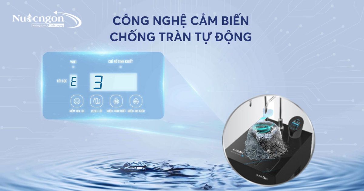 Kae S86 công nghệ chống tràn tự động