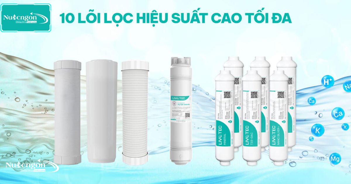 Hệ thống 10 lõi lọc Karofi Livotec 630