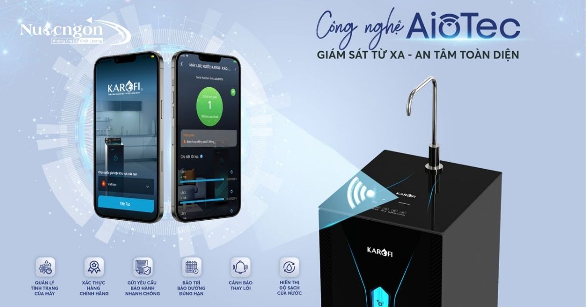 Máy lọc nước Hydro - ion kiềm cao cấp KAE-S68 với công nghê Aiotec