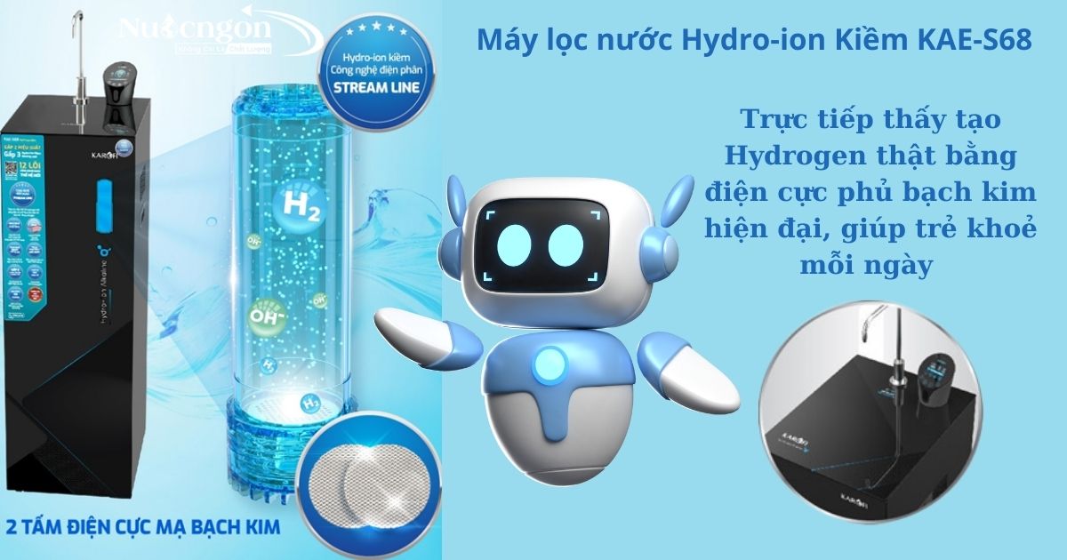 Máy lọc nước Hydro-ion Kiềm KAE-S68