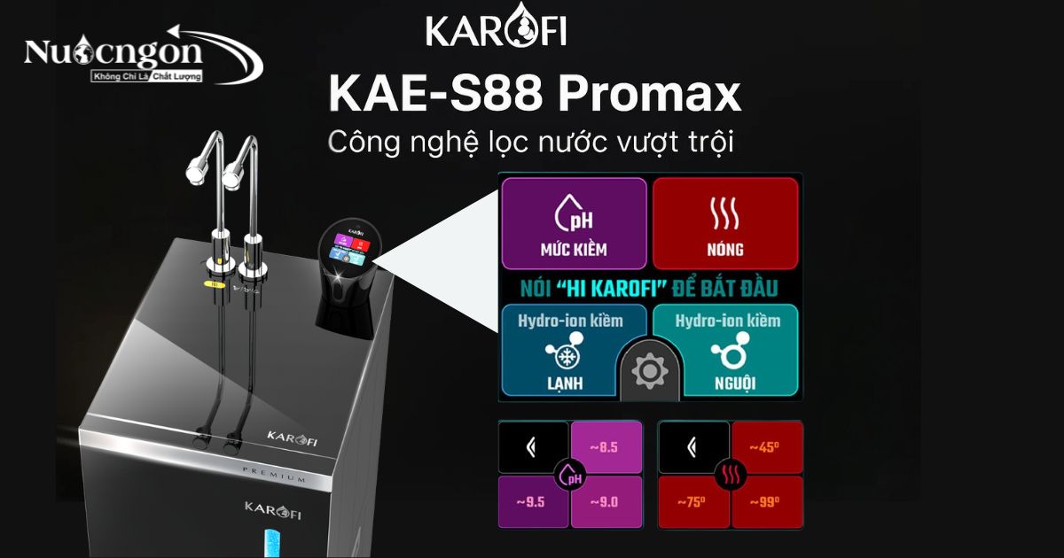 KAE-S88 Promax thao tác đơn giản trên màn hình cảm ứng