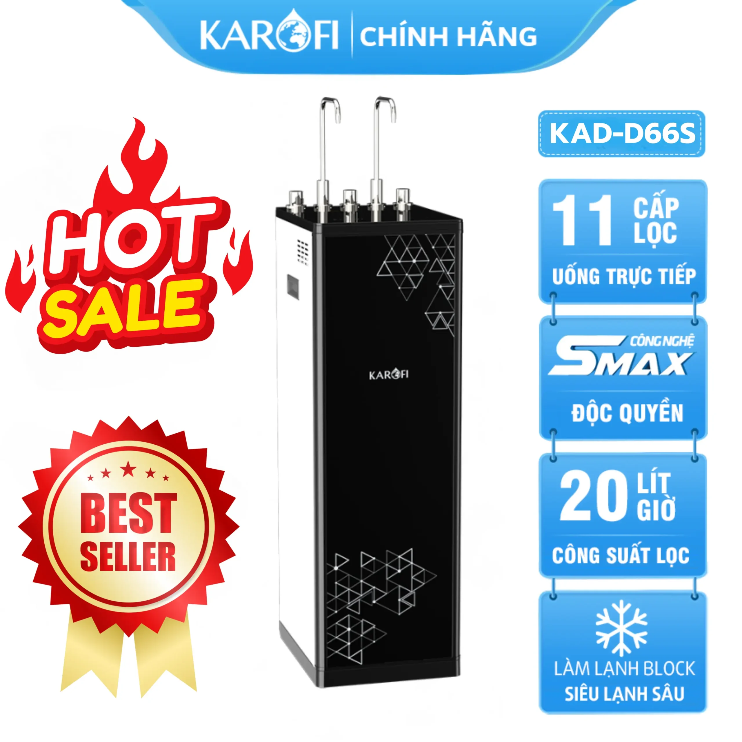 Máy lọc nước Karofi Kad-D66S