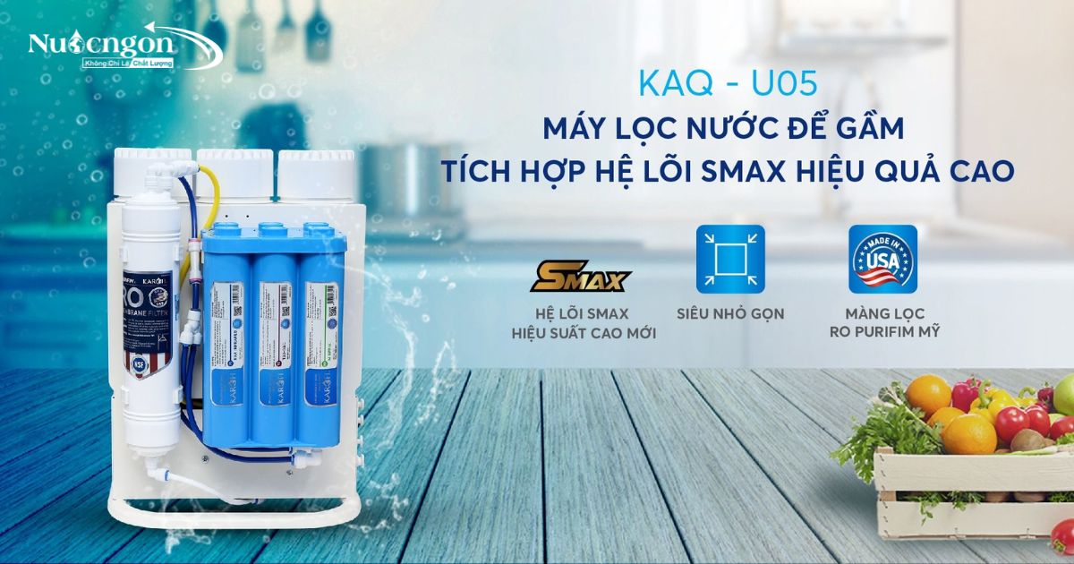 Máy lọc nước Karofi KAQ-U05 - Tổng quan sản phẩm