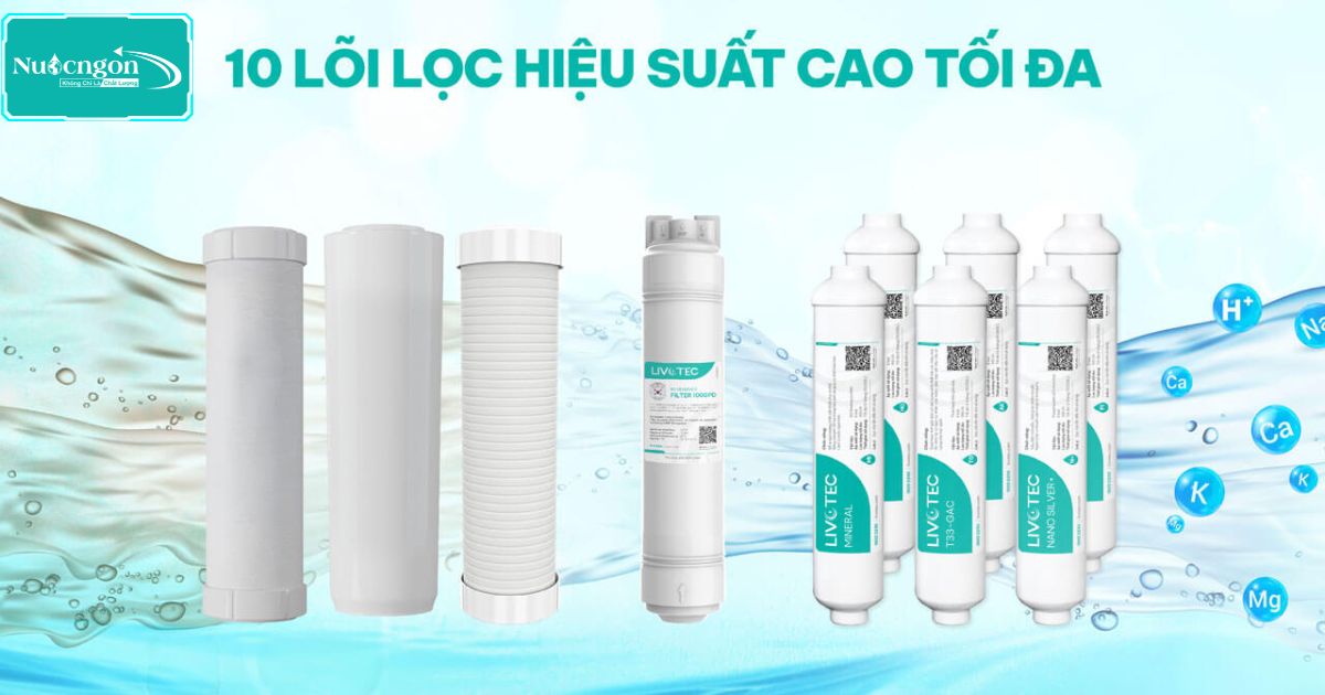 Hệ thống 10 lõi lọc Karofi Livotec 606