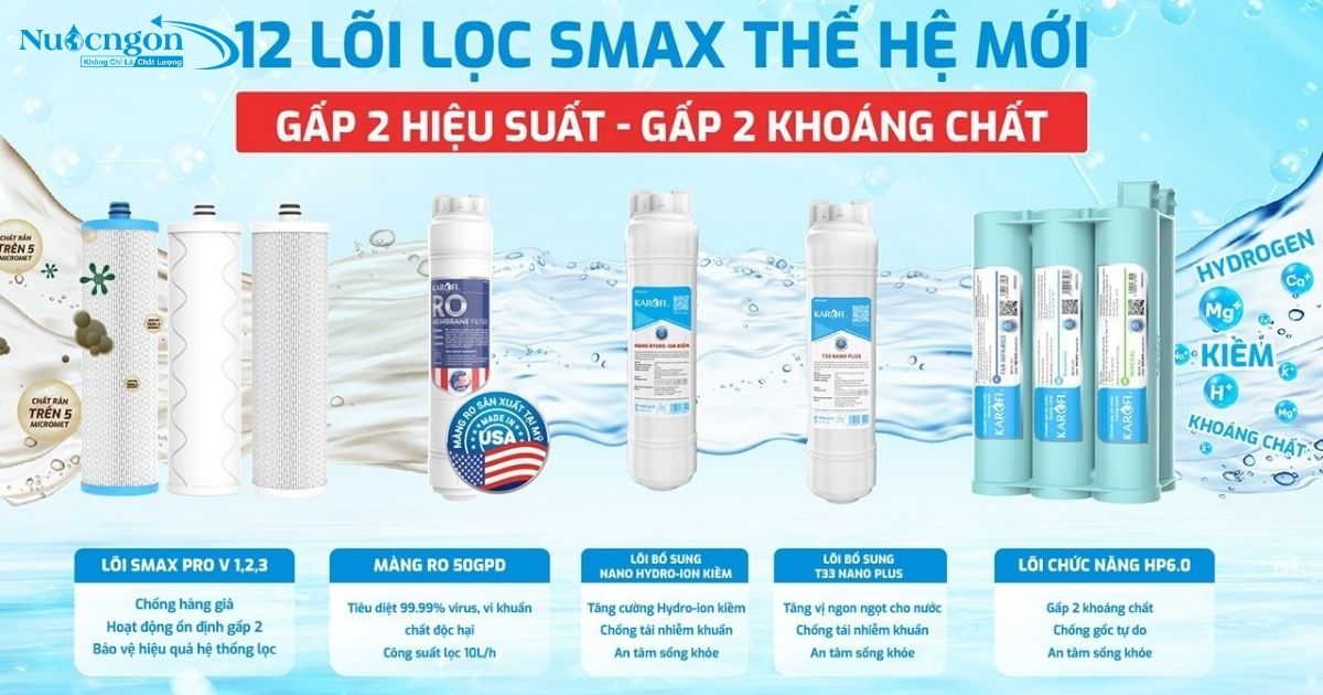 Hệ thống 12 lõi lọc 