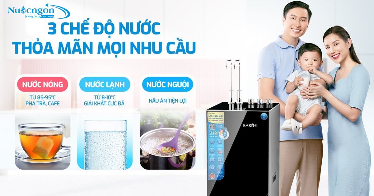 3 Chế độ nước nóng lạnh nguội KAD-M82