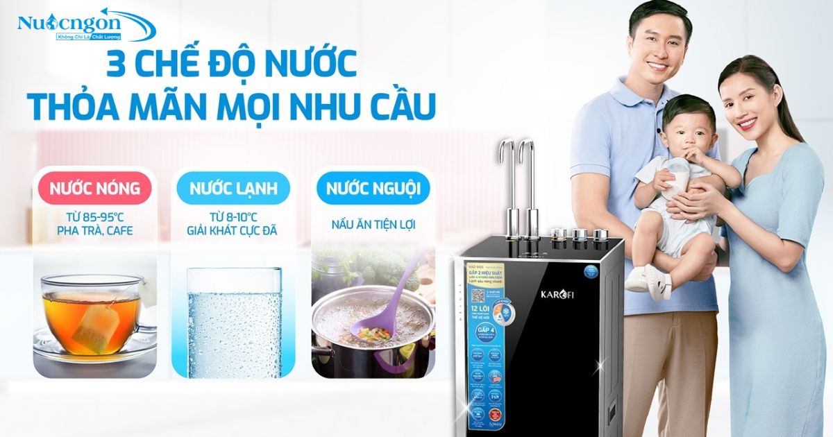 3 chế độ nóng lạnh nguội