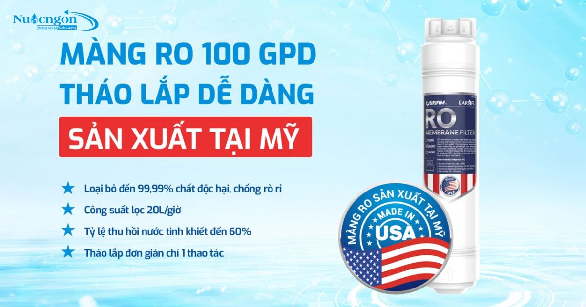 Màng lọc ro 100 GDP Purifilm mỹ nối nhanh