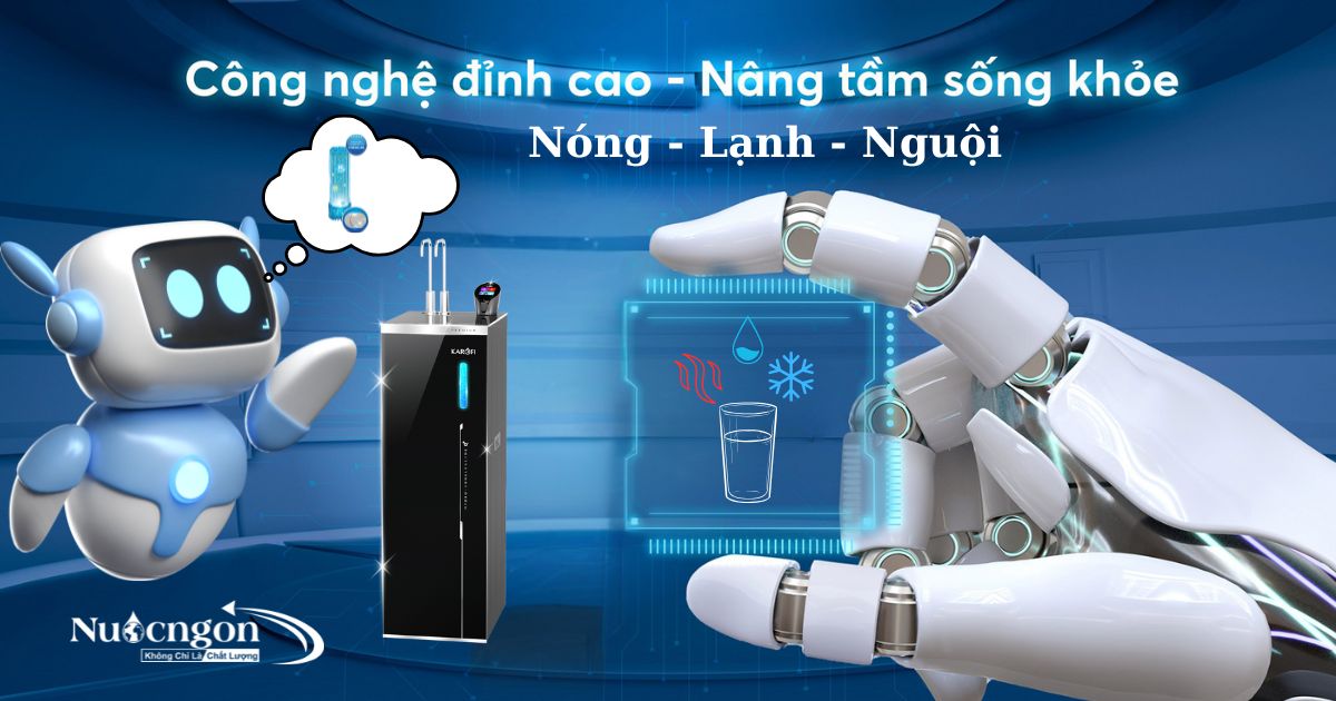 Ba chế độ nóng lạnh nguội Karofi KAE-S86 Pro