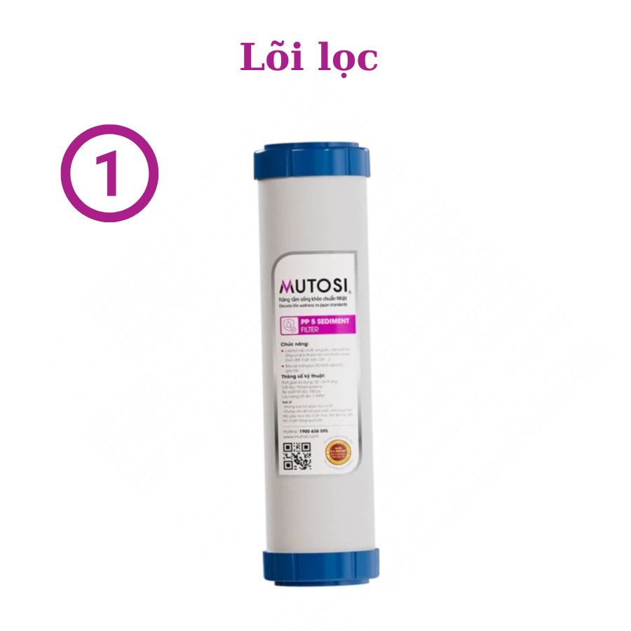 Lõi số 1 – Lõi PP 5 micron Mutosi