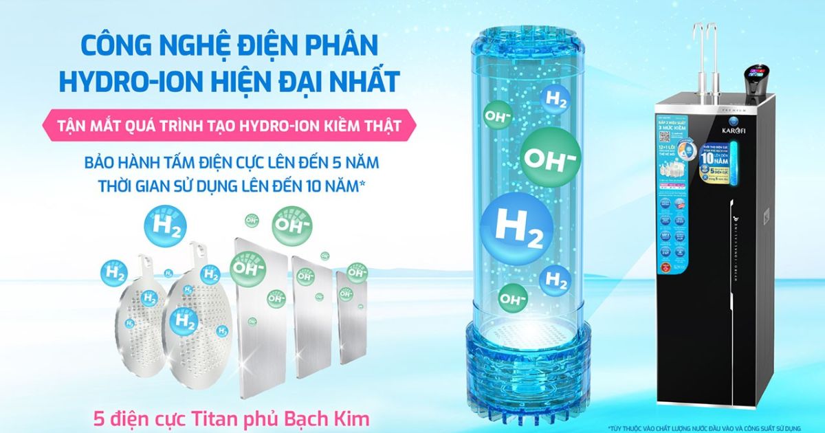 Công nghệ điện phân Hydro-ion kiềm KAE-S86 Pro