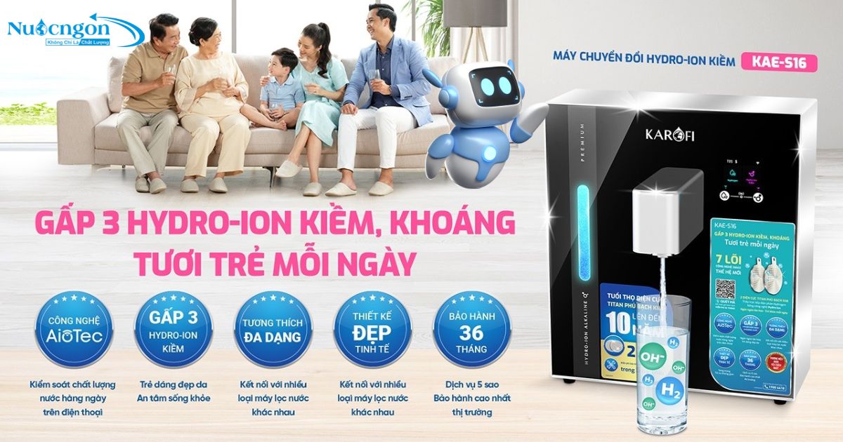 Máy chuyển đổi Hydro-ion Karofi KAE-S16