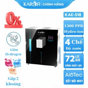 May chuyen doi hydro ion kiem Karofi KAE S18