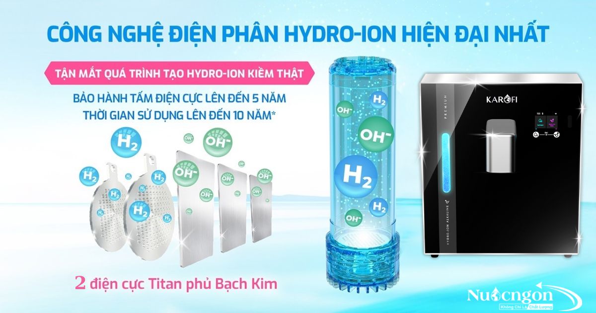 Công nghệ điện phân Hydro-ion kiềm 