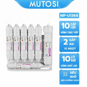 Máy lọc nước để gầm 10 cấp lọc mutosi MP-U1368 siêu nhỏ gọn